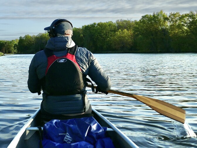 Traveling by canoe into the Missisquoi National Wildlife Refuge