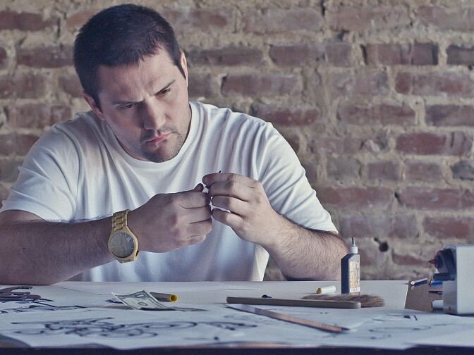 Jackson Robinson, who found success with hand-painted playing cards, as featured in the new documentary, 'Capital C.'
