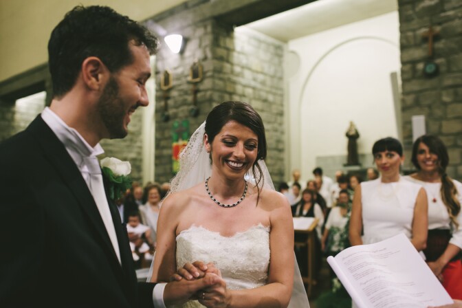 Cristian Casadei and Alice Gruppioni at their wedding in July 2013. The couple was honeymooning in Venice Beach in August 2013 when a car plowed down the pedestrian boardwalk, killing Gruppioni.