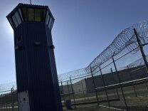 A watchtower rises above the maximum security complex Wednesday, March 7, 2001 at Pelican Bay State Prison in Crescent City, Calif. 