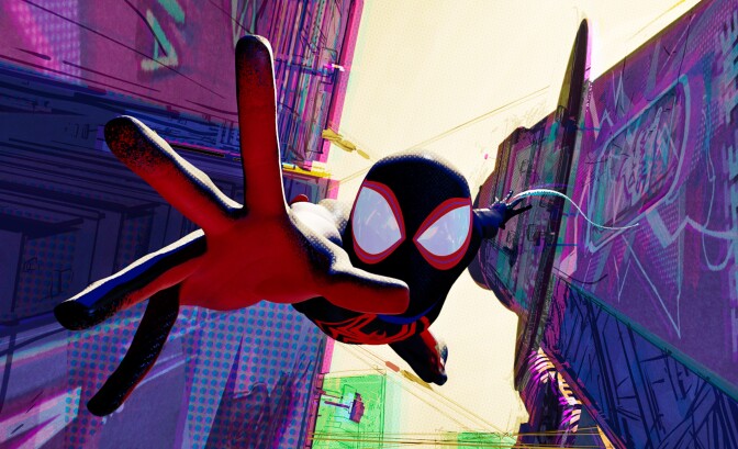  Spider-Man: Across The Spider Verse starring Shameik Moore, Hailee Steinfeld and Oscar Isaac
