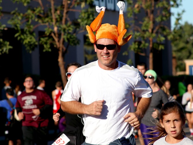 About 4,500 hundred people participated. in Thursday’s 35th Annual Harry Sutter Memorial Thanksgiving Day Turkey Trot Fun Run in Torrance.