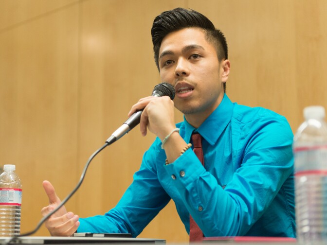 Jazz Kiang said that the fliers criticizing Asian-American women felt like an attack on his "sisters."