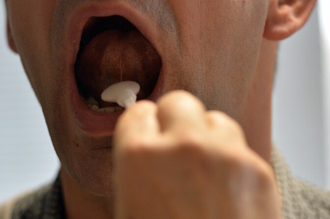 A lab technician takes a saliva sample for DNA testing at the Genetic Institute Nantes-Atlantique (IGNA) on December 10, 2015 in Nantes, western France. 
The Genetic Institute Nantes-Atlantique (IGNA) is one of the first French laboratories of forensic expertise to use DNA evidence to establish the physical characteristics of a suspect and so his "genetic sketch," can be used as a "support tool "  in an investigation. / AFP / GEORGES GOBET        (Photo credit should read GEORGES GOBET/AFP/Getty Images)