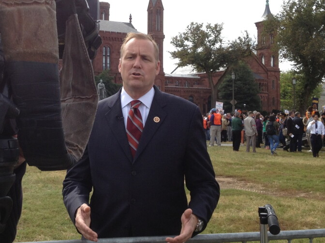 Republican Rep. Jeff Denham attended the immigration rally at the National Mall last fall
