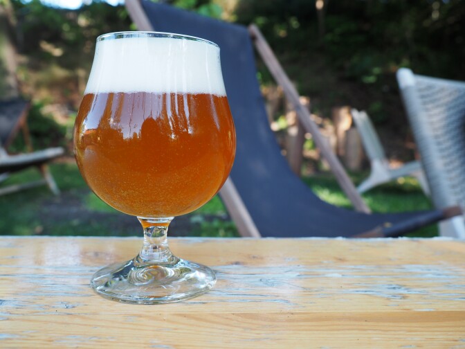 A Berliner Weisse - a sour beer -  brewed by California company Stone Brewing. 