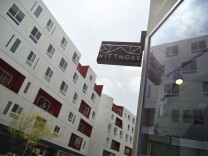 Of the 438 apartments at One Santa Fe, 88 are set aside as affordable housing for low-income artists.