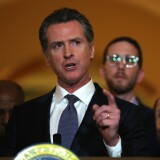 SACRAMENTO, CALIFORNIA - MARCH 13: California Gov. Gavin Newsom speaks during a news conference at the California State Capitol on March 13, 2019 in Sacramento, California. Newsom announced today a moratorium on California's death penalty. California has 737 people on death row, the largest death row population in the United States.  (Photo by Justin Sullivan/Getty Images)