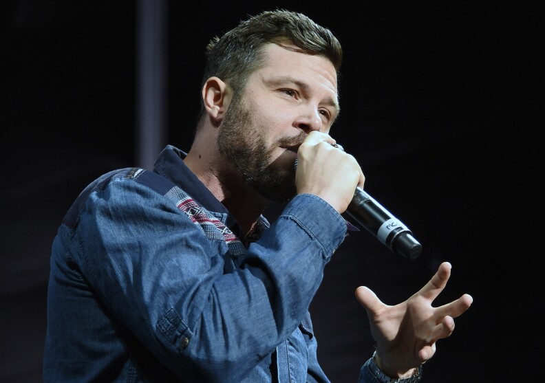 Spoken word artist In-Q performs during the Life is Beautiful festival on October 25, 2014 in Las Vegas, Nevada.  