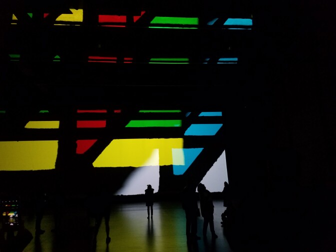 Olafur Eliasson's "Reality Projector" at the Marciano Foundation in Hancock Park