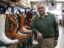 Ray Rangel, 84, first opened his Western apparel shop in downtown Santa Ana in 1955. Rangel has seen Calle Cuatro change through the decades.