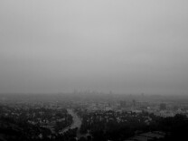 A foggy day in Los Angeles. 