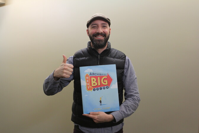 Actor Tony Hale stops by KPCC to talk about his new children's book "Archibald's Next Big Thing" 