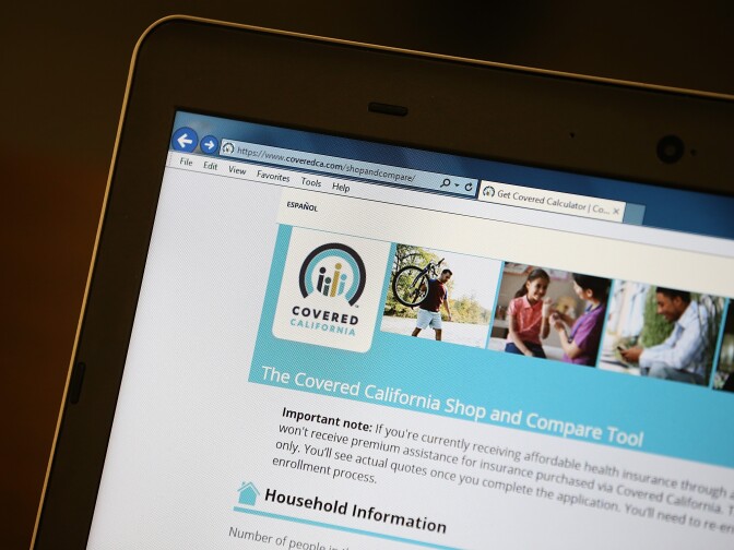 SAN FRANCISCO, CA - MARCH 18:  The Covered California website is displayed during a healthcare enrollment fair at the office of SEIU-United Healthcare Workers West on March 18, 2014 in San Francisco, California. With less than two weeks to go before the deadline to sign up for healthcare, SEIU-United Healthcare Workers West (SEIU-UHW) held a free healthcare enrollment fair to help people sign up for free and low-cost health coverage through Medi-Cal or Covered California.  (Photo by Justin Sullivan/Getty Images)