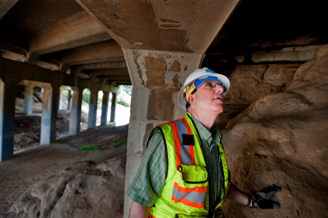 Caltrans spokesman Jim Drago says a good bridge design is functional and doesn't overwhelm the surrounding environment.