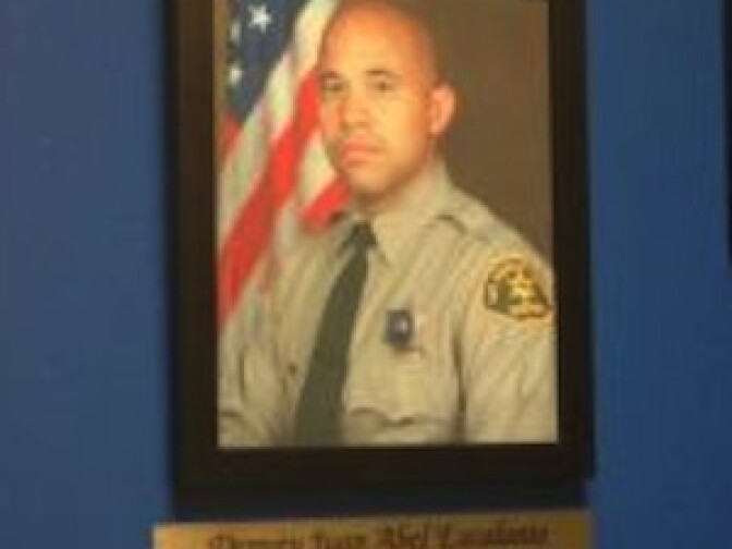 A photo of slain Los Angeles County Sheriff's Deputy Juan Abel Escalante.