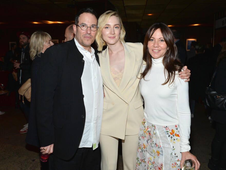 NEW YORK, NY - APRIL 21:  Director Michael Mayer, Saoirse Ronan, and Producer Leslie Urdang celebrated at the Bulleit Frontier Whiskey official afterparty for the premiere of The Seagull during the 2018 Tribeca Film Festival on April 21, 2018 in New York City.  (Photo by Noam Galai/Getty Images)