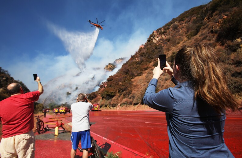 Brush fire