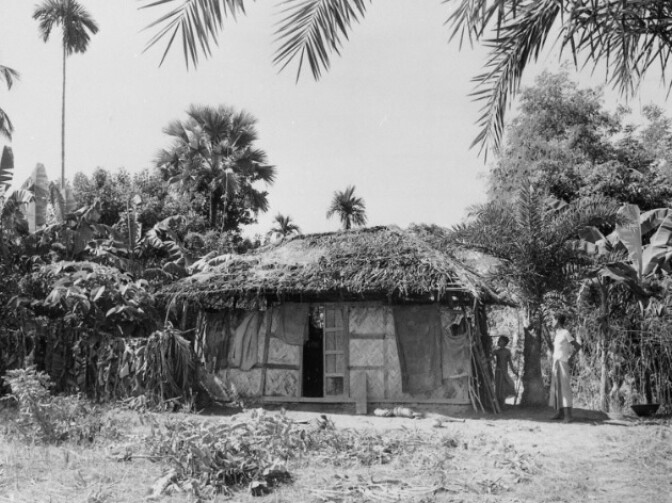 The house where Rahima Banu grew up, pictured here in 1975.
