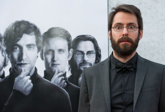 HOLLYWOOD, CA - APRIL 03:  Actor  Martin Starr arrives at the Premiere Of HBO's "Silicon Valley" at Paramount Studios on April 3, 2014 in Hollywood, California.  (Photo by Valerie Macon/Getty Images)