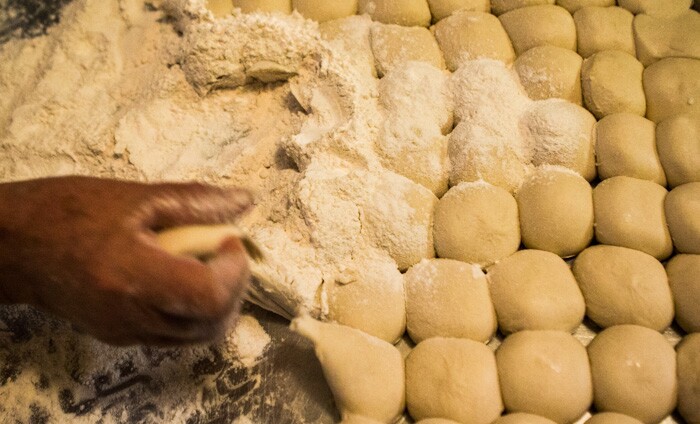 Homemade flour tortillas at Joe's Bakery in Austin, Texas.
