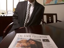 “For me to march into a newspaper and say, ‘You should do a section on our university?’ In my past experience that wouldn’t be an appropriate ask,” said Cal State Fullerton Chief Communications Officer Jeffrey Cook. 