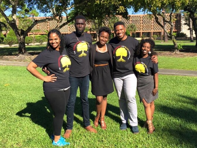 Organizers of the 2016 Undocumented and Black Convening in January 2016. From left to right: Gabby Jackson, Yannick Diouf, Jamie Richards, Jonathan Jayes-Green and Deborah Alemu.