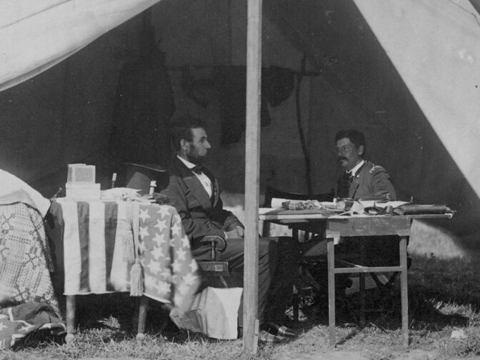 President Lincoln visited Gen. George McClellan at Antietam a few weeks after the battle, urging him to chase and engage Lee's damaged army. McClellan procrastinated, and Lincoln soon relieved him of command. The Civil War continued for almost three more years.