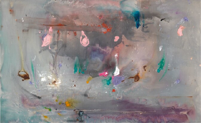 Helen Frankenthaler's Grey Fireworks, 1982