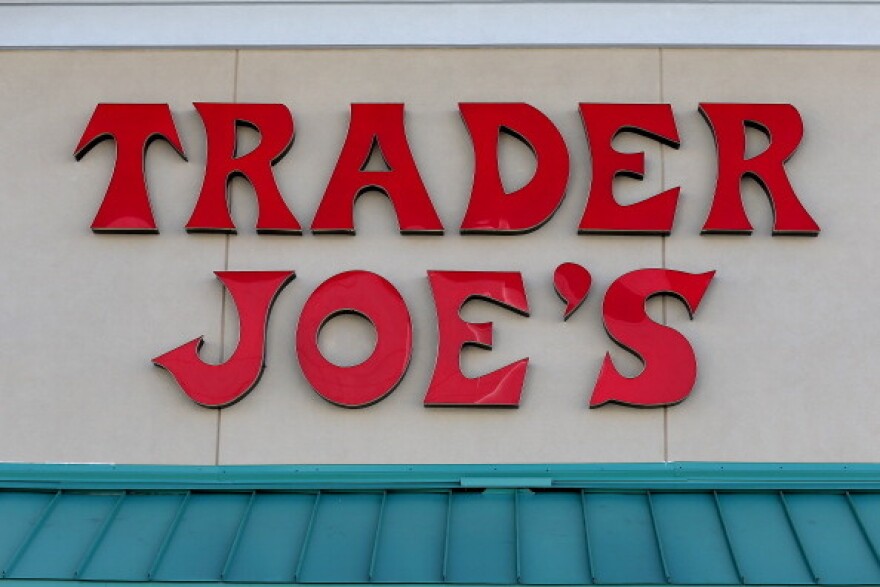 File: The Trader Joe's sign is seen during the grand opening of a Trader Joe's on Oct. 18, 2013 in Pinecrest, Florida.