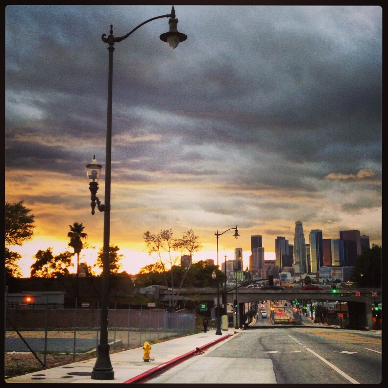Instagram photo of downtown L.A. from Boyle Heights.