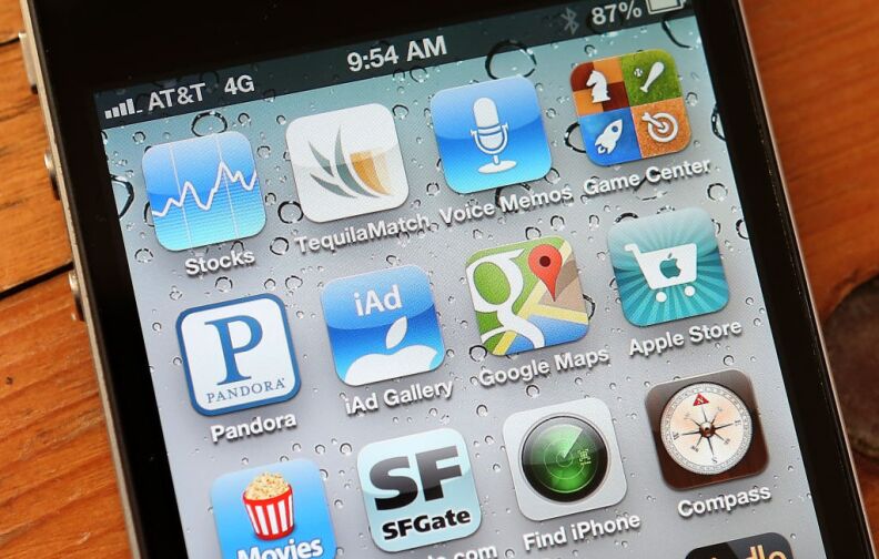 An icon for the Google Maps app is seen on an Apple iPhone 4S on December 13, 2012 in Fairfax, California. Three months after Apple removed the popular Google Maps from its operating system to replace it with its own mapping software, a Google Maps app has been added to the iTunes store. Apple Maps were widely panned in tech reviews and among customers, the fallout resulting in the dismissal of the top executive in charge of Apple's mobile operating system.