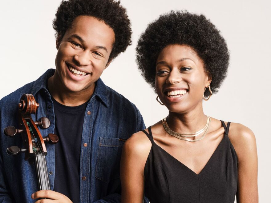 Cellist Sheku Kanneh-Mason and pianist Isata Kanneh-Mason.