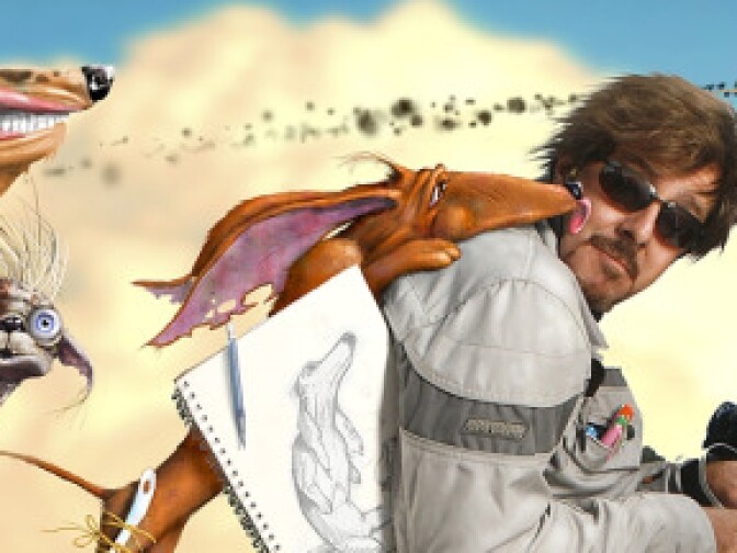 Berkeley Breathed and Bloom County characters