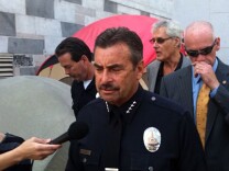 LAPD Chief Charlie Beck at Occupy L.A.