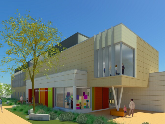 A rendition of the future early learning center by Carde Ten Architects.
