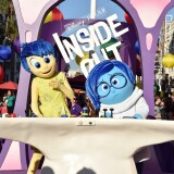 HOLLYWOOD, CA - JUNE 08:  Film characters Joy and Sadness attend the Los Angeles premiere of Disney-Pixar's "Inside Out" at the El Capitan Theatre on June 8, 2015 in Hollywood, California.  (Photo by Kevin Winter/Getty Images)