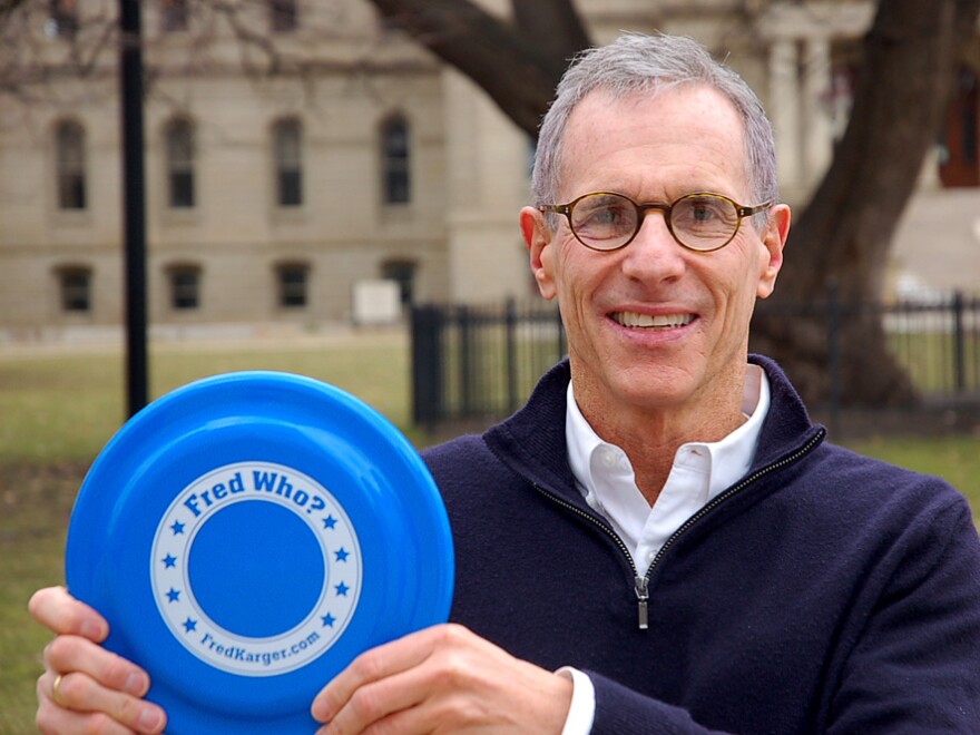 GOP presidential candidate Fred Karger hopes Michigan's primary rules will allow him to pick up a few delegates to the national convention. He's focusing on just one congressional district in the center of the state.