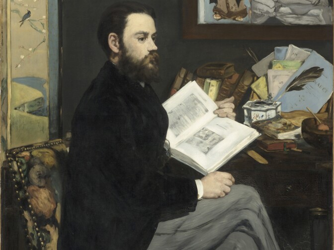 "Emile Zola," (1868) painted by Edouard Manet.