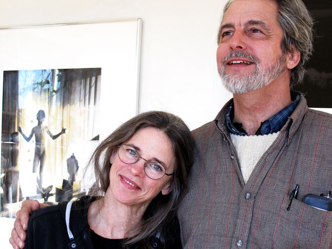 Photographer Sally Mann and Larry Mann, in her home gallery in Lexington, Va., have been married for 40 years.