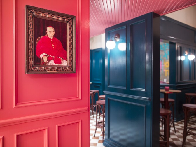 Girl at the White Horse in East Hollywood, which is set to open later this month, is reminiscent of a 1950s living room. The space urges patrons to get close and connect in its many nooks and crannies.