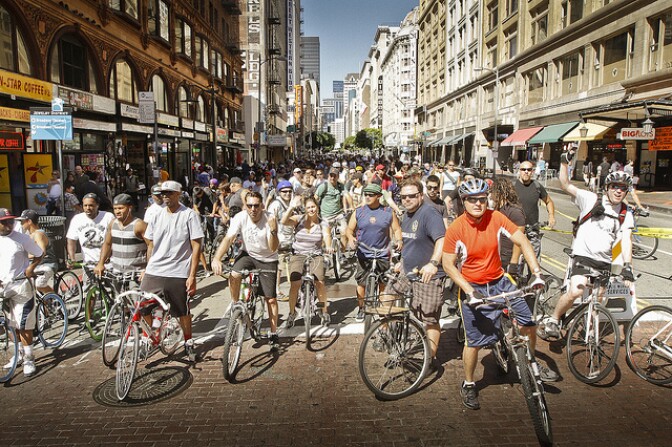 CicLAvia participants, October 9, 2011.