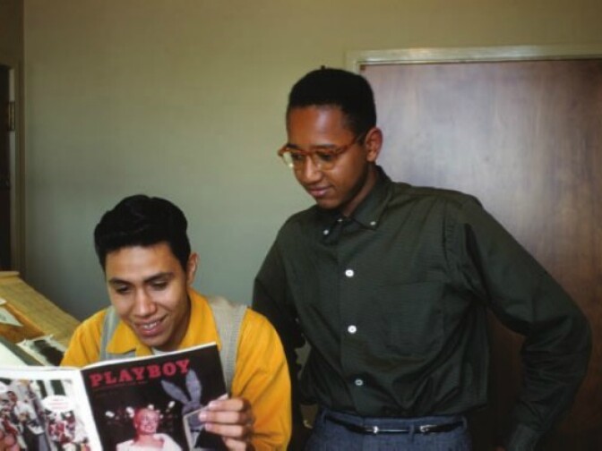 Ric Gonzales and a very young Floyd Norman in a non-Disney pose.