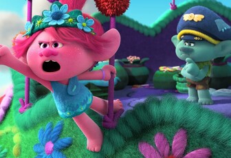 Justin Timberlake and Anna Kendrick in Trolls World Tour.