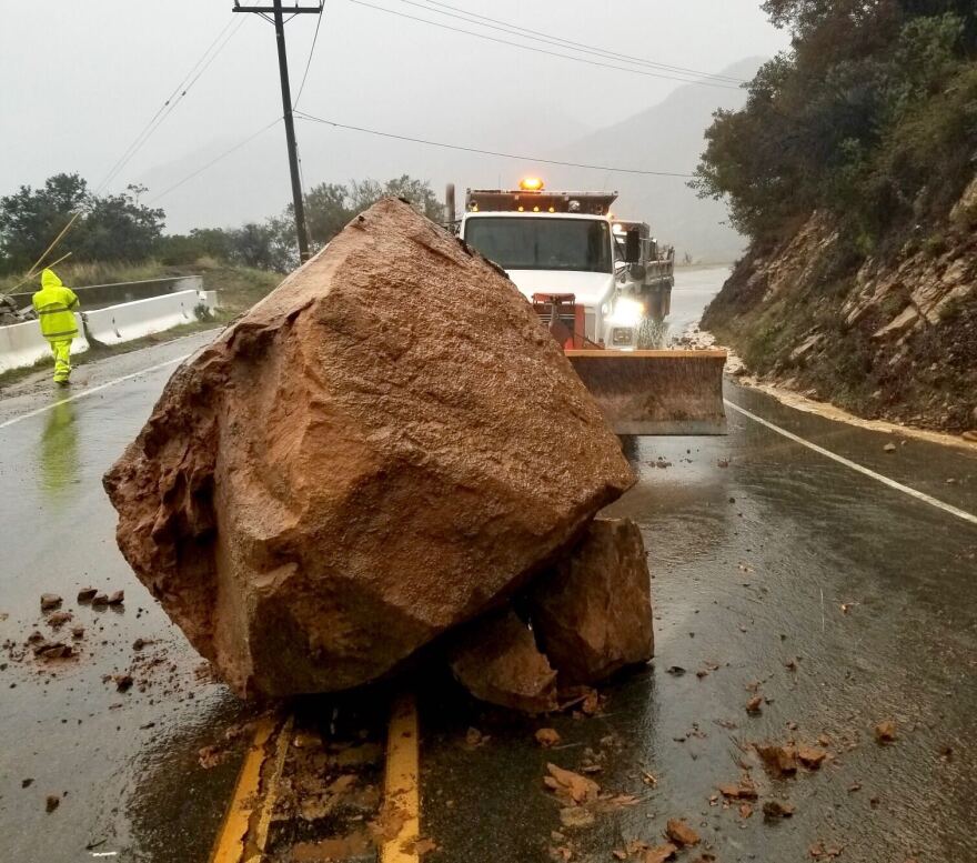 Boulderon stunt road in the malibu area. Credit: LA County Public Works.