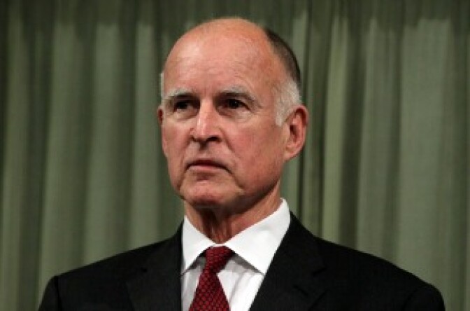 California Governor Jerry Brown.