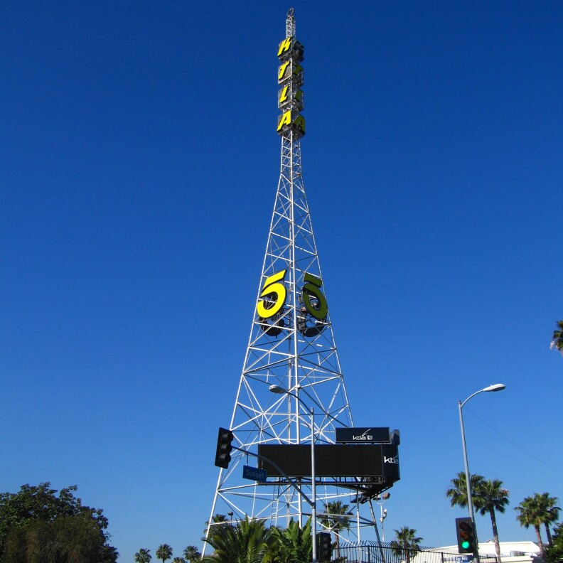 KTLA tower in Los Angeles.