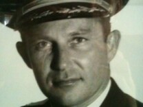 This is a photo of former LAPD Chief Daryl Gates at the Los Angeles Police Academy in Elysian Park.