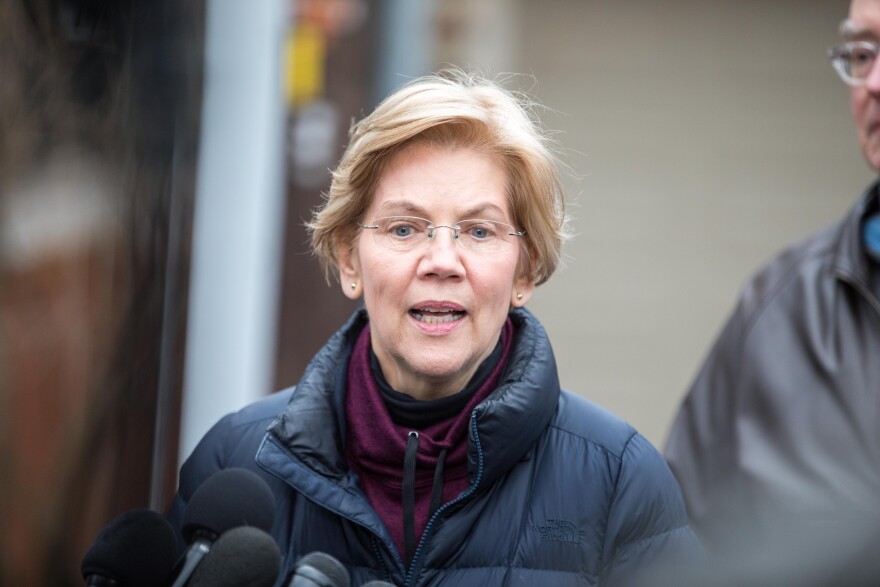 CAMBRIDGE, MA - DECEMBER 31:  Sen. Elizabeth Warren (D-MA), addresses the media outside of her home after announcing she formed an exploratory committee for a 2020 Presidential run on December 31, 2018 in Cambridge, Massachusetts. Warren is one of the earliest potential candidates to make an official announcement in what is expected to be a very large Democratic field. (Photo by Scott Eisen/Getty Images)
