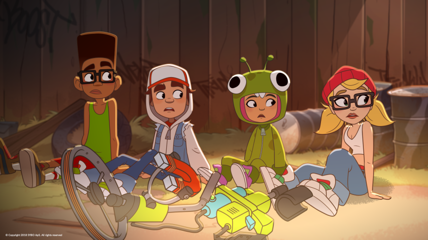 A still from "Subway Surfers."